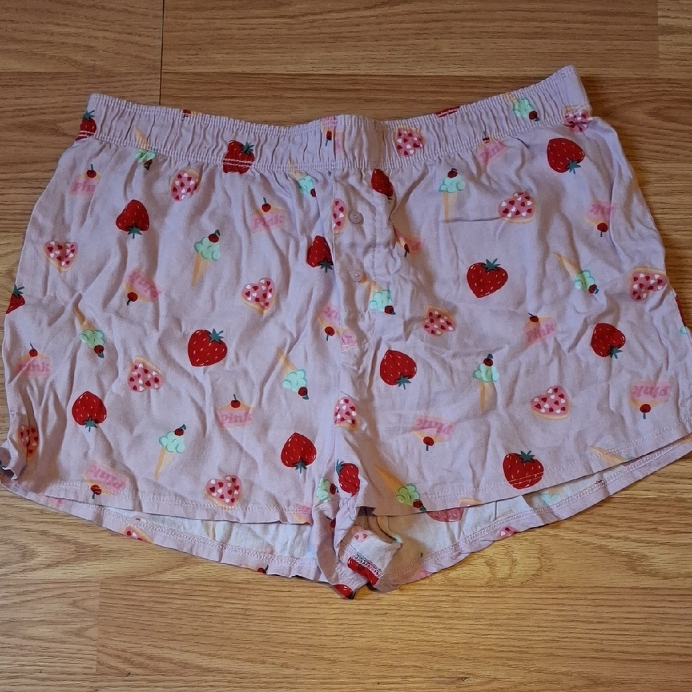 PINK Victoria's Secret Strawberry Print Women's Shorts